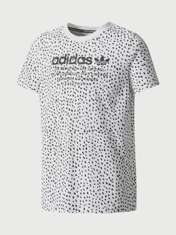 Tričko adidas Originals J NMD AOP TEE Bílá