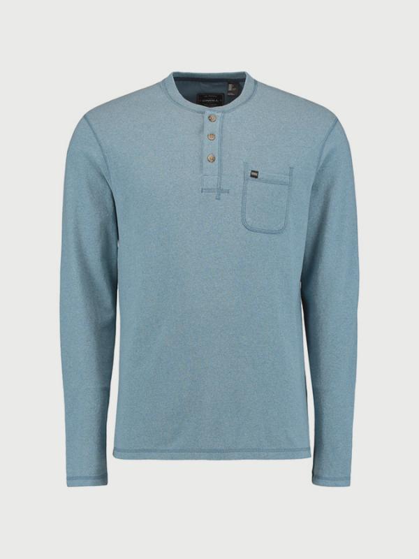 Tričko O´Neill LM Jacks Base Henley Ls Top Modrá