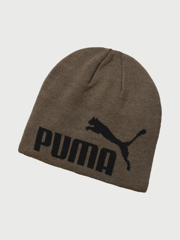 Čepice Puma Ess Big Cat Beanie Olive Night-Black N1L Hnědá