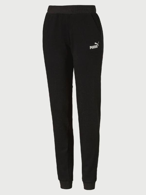 Tepláky Puma Ess No.1 Sweat Pants Fl W Cotton Black Černá
