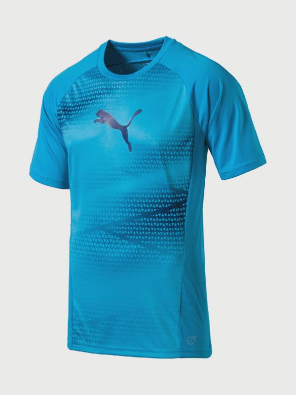Tričko Puma evoTRG Graphic Tee Modrá