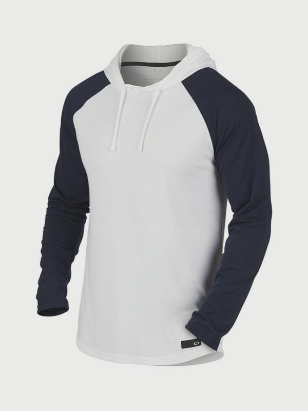 Mikina Oakley Lakeside LS Hooded Knit White Bílá