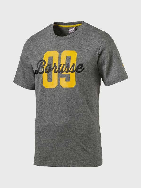 Tričko Puma BVB BORUSSE Tee Šedá