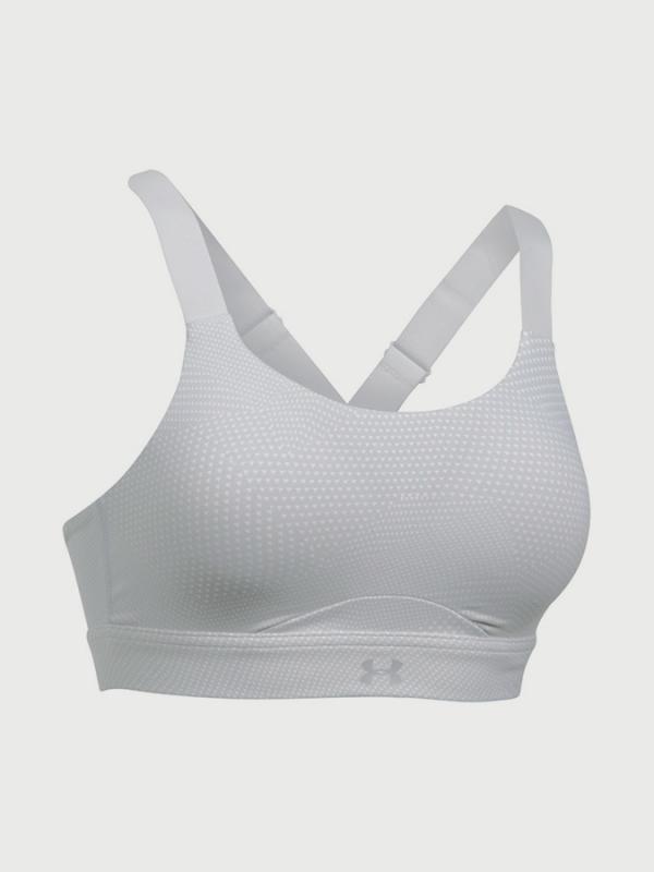 Podprsenka Under Armour Eclipse High Printed Šedá