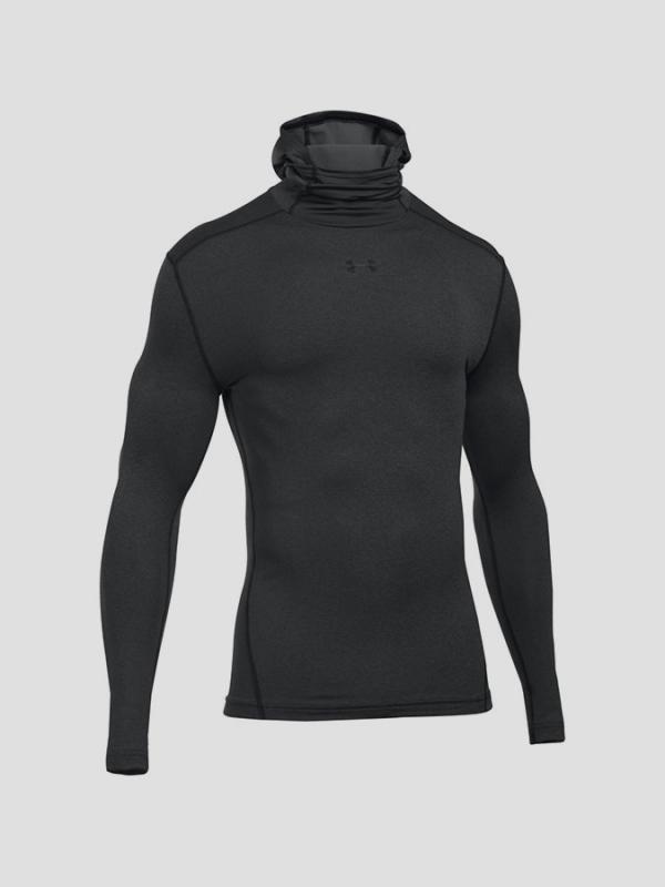 Kompresní tričko Under Armour Coldgear Hood Černá