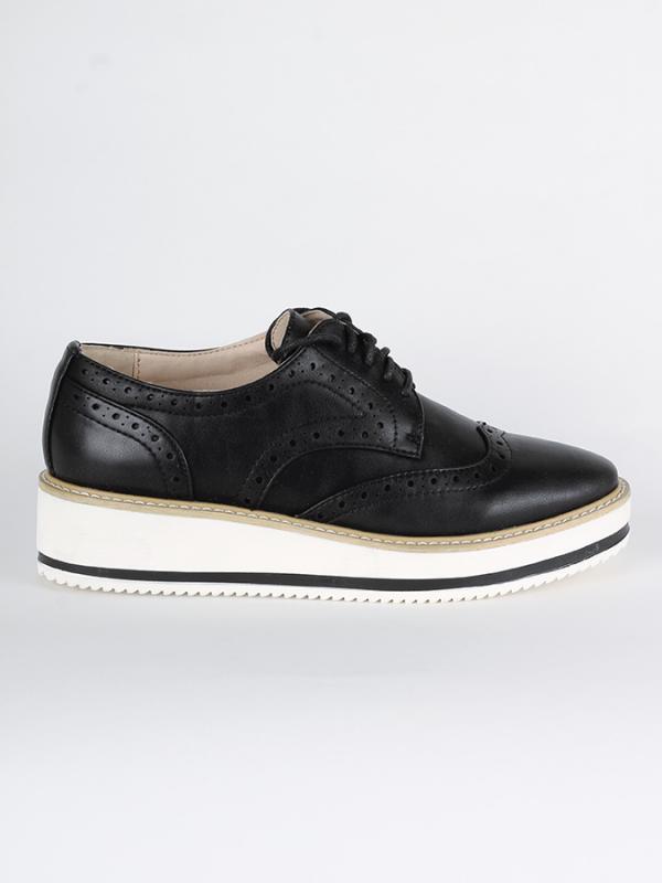 Boty Primadonna CALZATURA ALLACCIATO ECO-PELLE NERO Černá