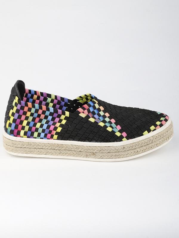 Boty Primadonna CALZATURA SNEAKERS TESSUTO NERO Barevná