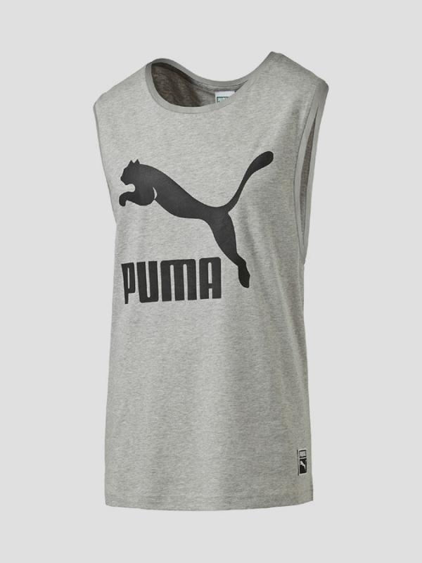 Tričko Puma Archive Logo Tank light gray heather Šedá