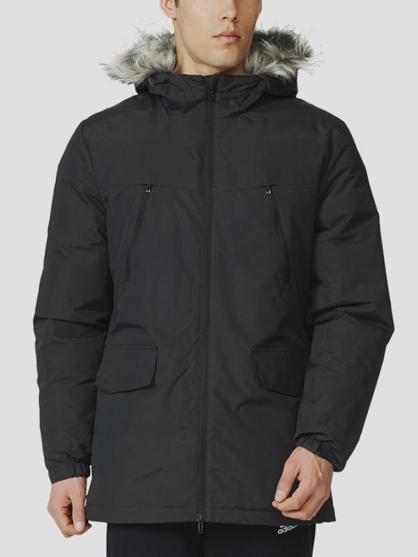 Bunda adidas Performance SDP JACKET FUR Černá