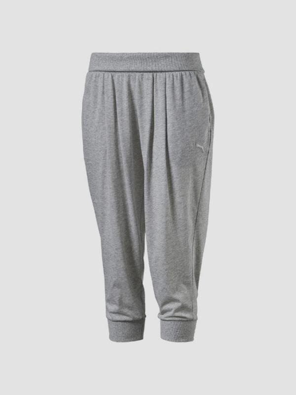Tepláky Puma STYLE 3 4 Drapy Pants W Šedá