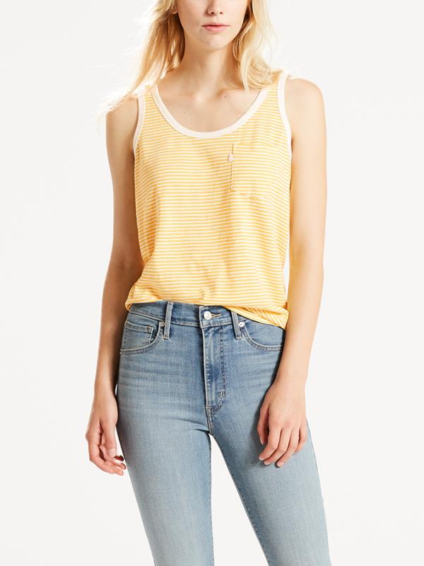Tílko LEVI'S THE GOOD PERFECT TANK Žlutá