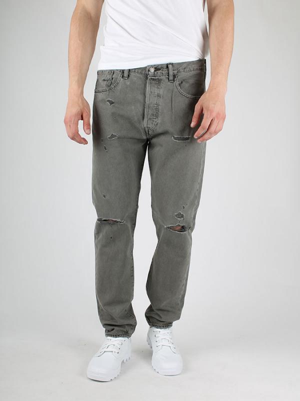 Džíny LEVI'S 501 BUTTON FLY CT Šedá