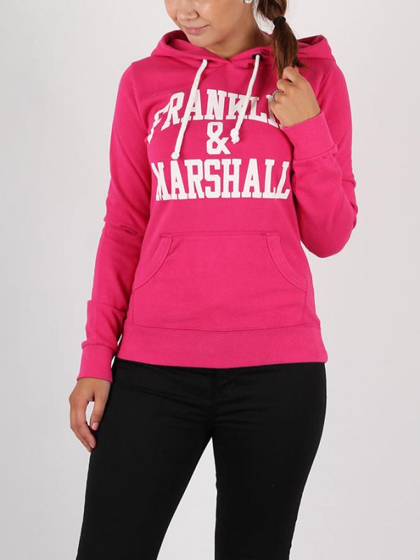Mikina Franklin & Marshall FLEECE WOMAN Růžová