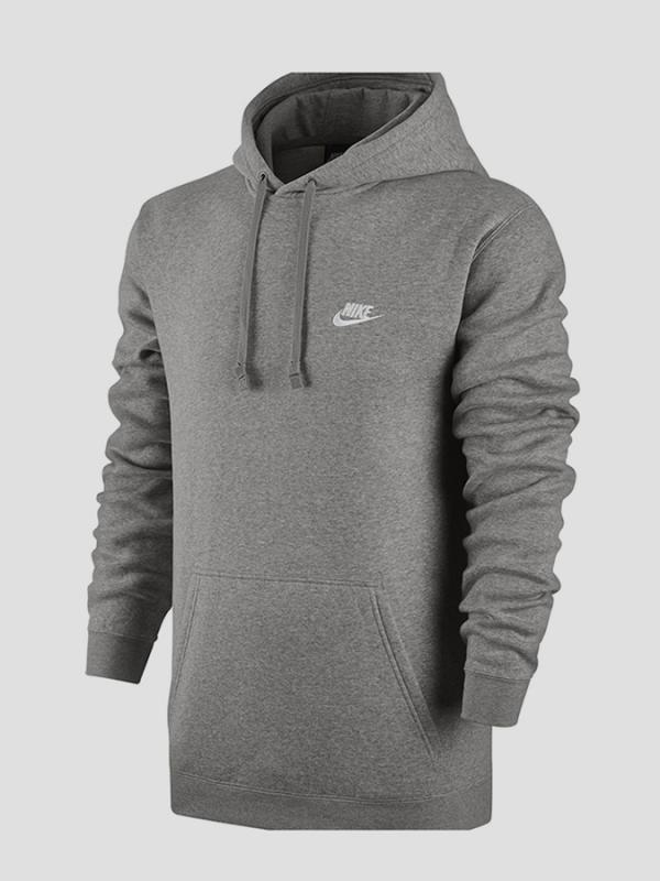 Mikina Nike M NSW HOODIE PO FLC CLUB Šedá