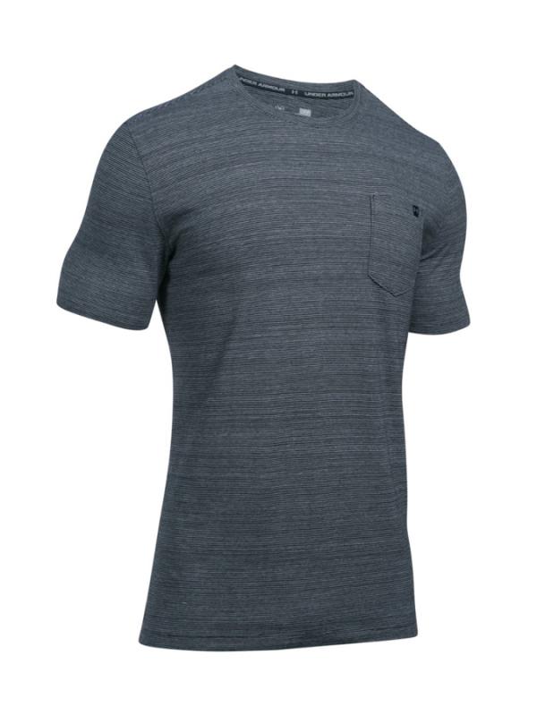 Tričko Under Armour Charged Cotton SS Pocket T Černá