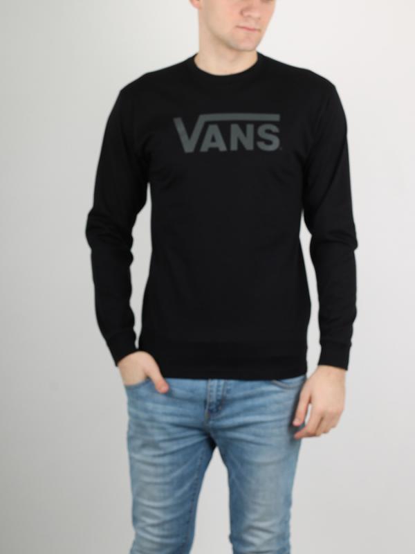 Tričko Vans Mn Classic Ls Black-New Charc Černá