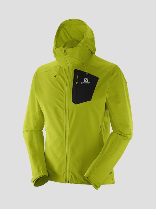 Bunda Salomon RANGER SOFTSHELL JKT M LIME PUNCH Žlutá