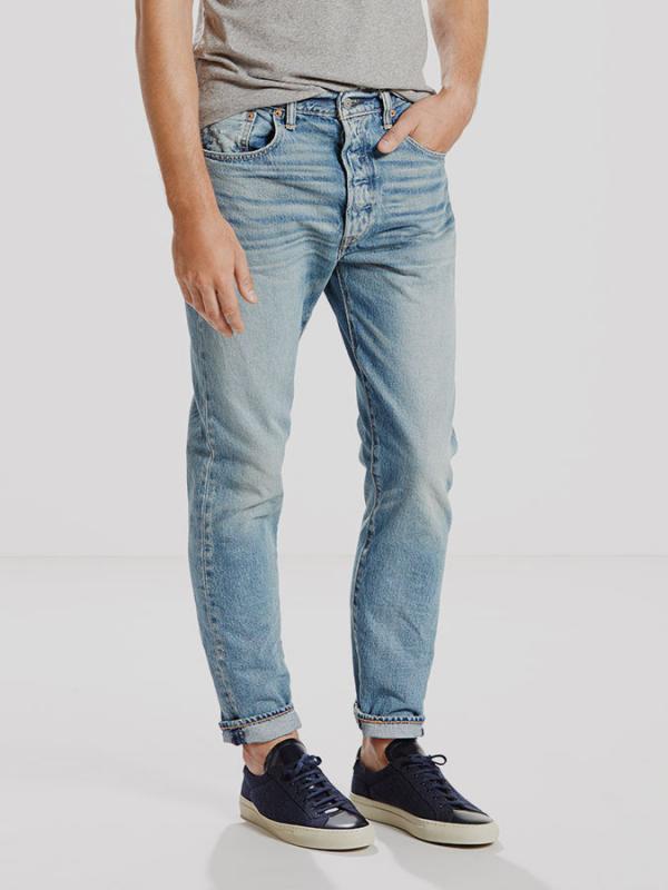 Džíny LEVI'S 501 Customized & Tapered Modrá