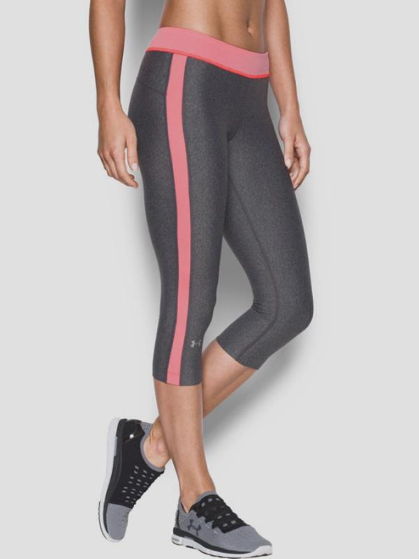 Legíny Under Armour Heatgear Sport Capri Šedá