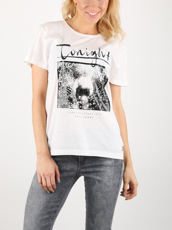 Tričko Pepe Jeans MAI Bílá