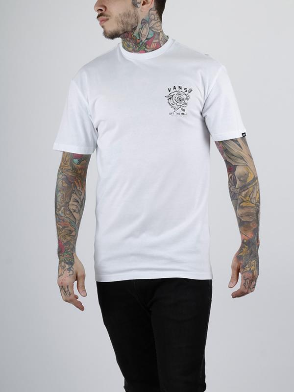 Tričko Vans MN TIED TONGUE White Bílá