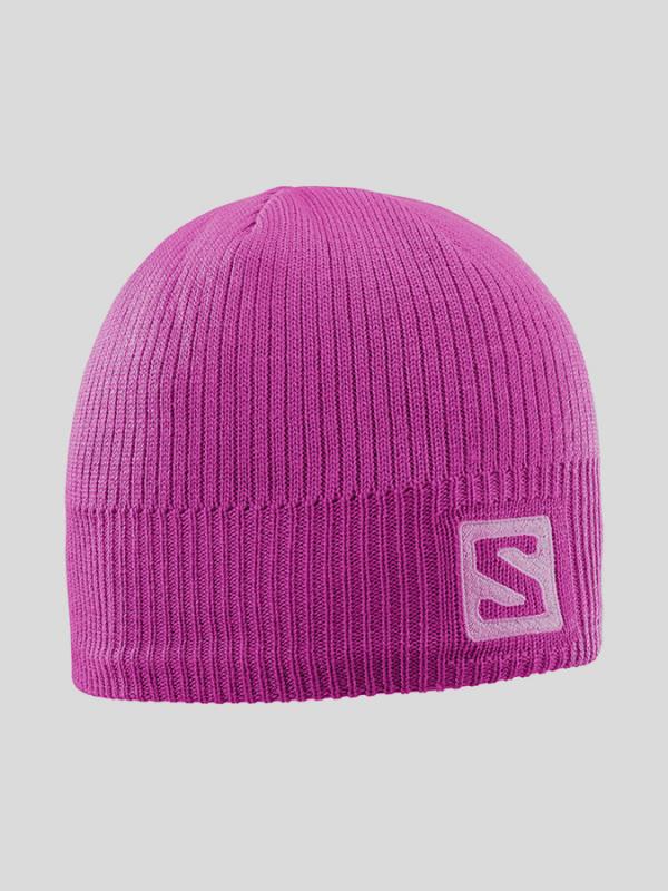 Čepice Salomon LOGO BEANIE Růžová