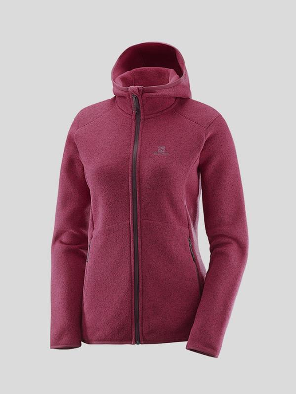 Mikina Salomon BISE HOODIE W Červená