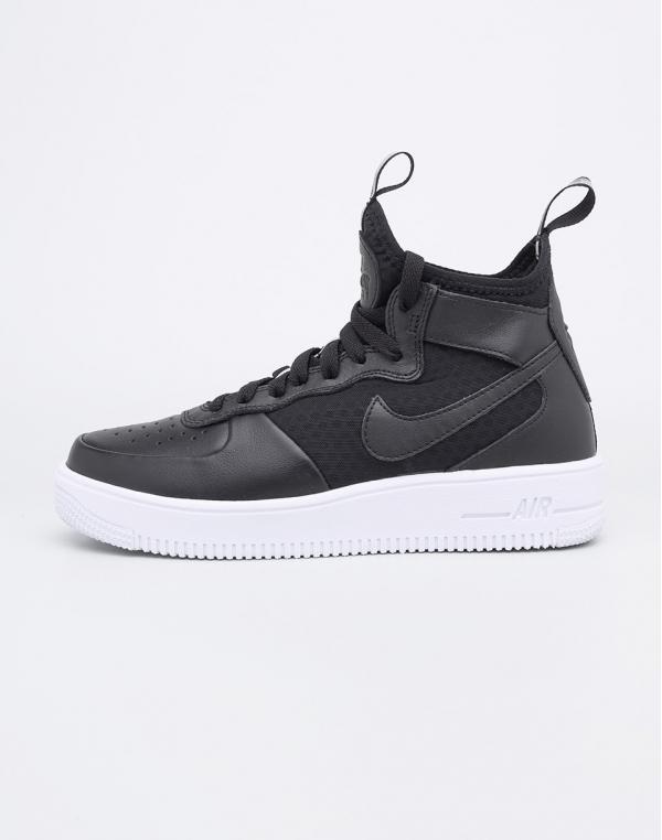Sneakers - tenisky Nike Air Force 1 Ultraforce Mid-Top  Black / Black - White