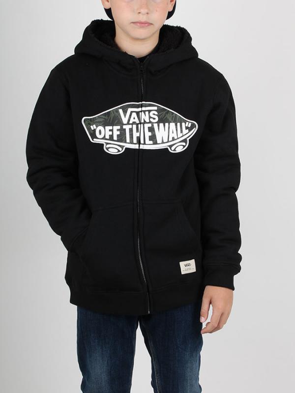Mikina Vans B HeSSel Boys Black/Indigo Bl Černá