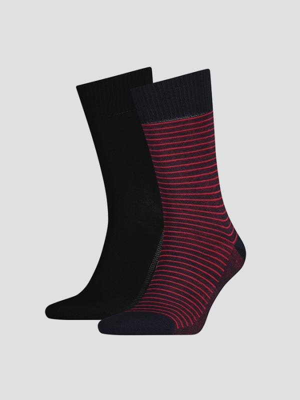 Ponožky LEVI'S 168SF REGULAR CUT STRIPE 2 Pack Barevná