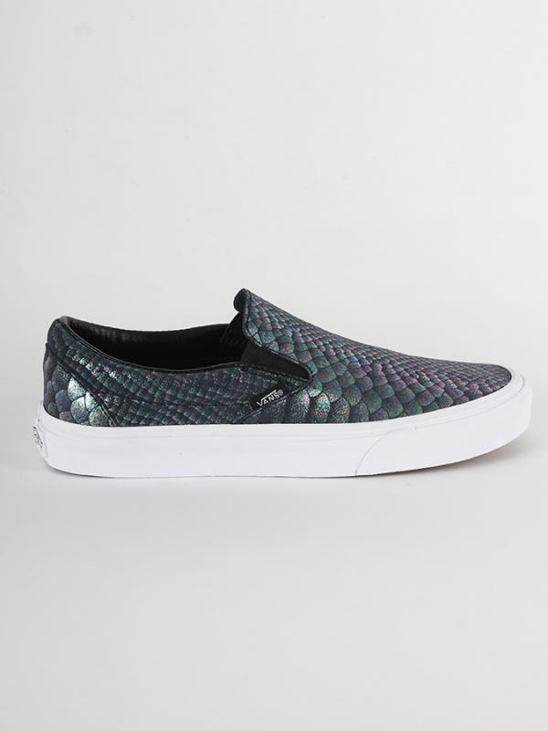 Boty Vans UA CLASSIC SLIP-ON (METALLIC) Modrá