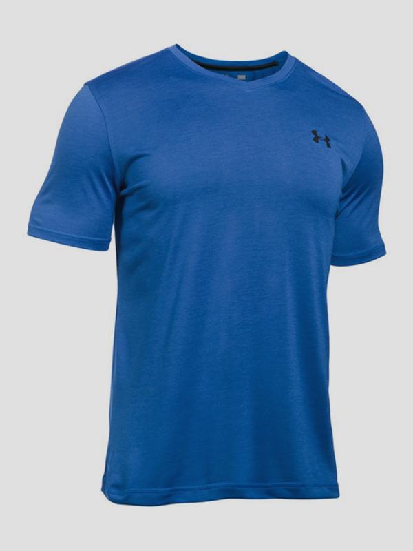 Tričko Under Armour Tech V-Neck Modrá
