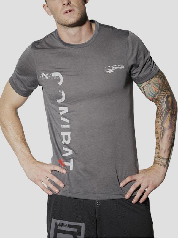 Tričko Reebok COMBAT SPRAYDYE TEE Černá