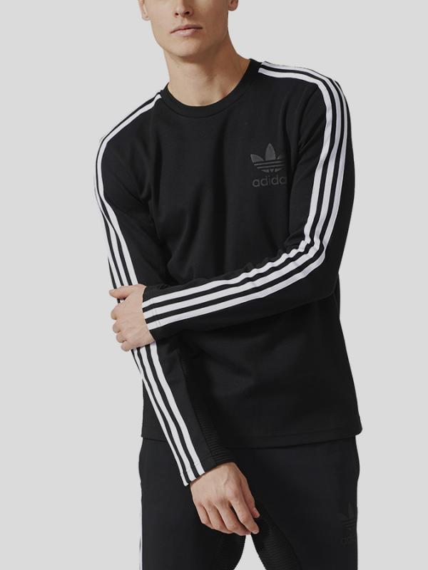 Mikina adidas Originals CURATED CREW Černá