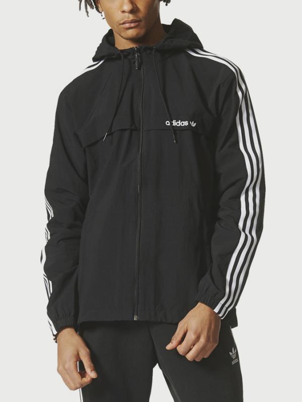 Bunda adidas Originals 3STRIPED WB Černá