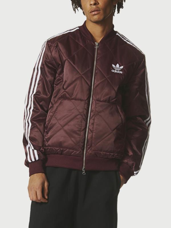 Bunda adidas Originals SST QUILTED PRE Červená