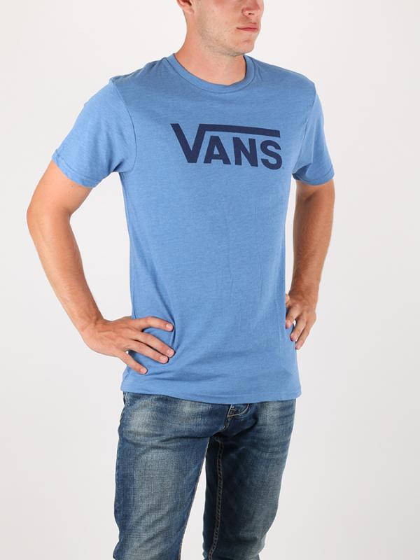Tričko Vans MN CLASSIC HEAT DELFT HEATHE Modrá
