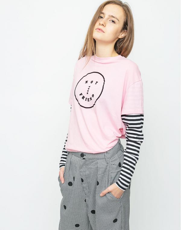 Triko Lazy Oaf Not Your Friend pink