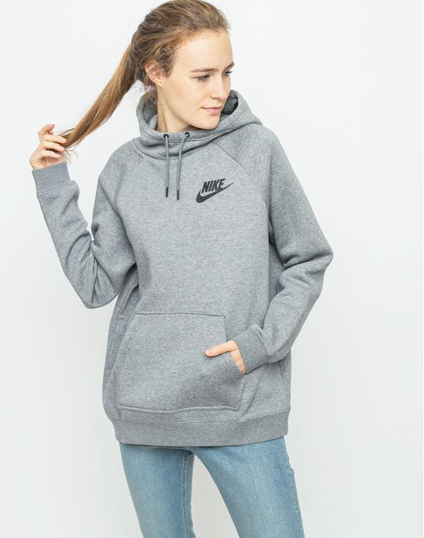 Mikina Nike NSW Rally Carbon Heather / Cool Grey / Black
