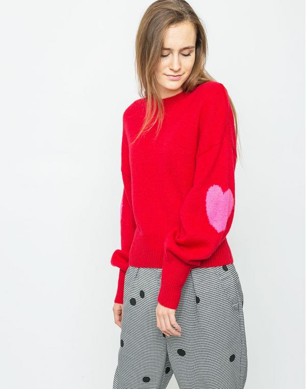 Lazy Oaf Wear Your Heart On Your Sleeve Pink M