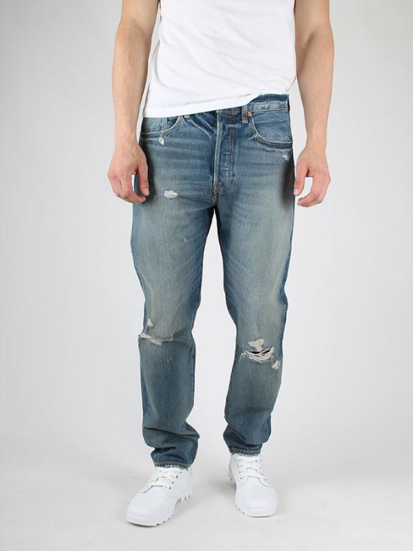 Džíny LEVI'S 501 BUTTON FLY CT Modrá