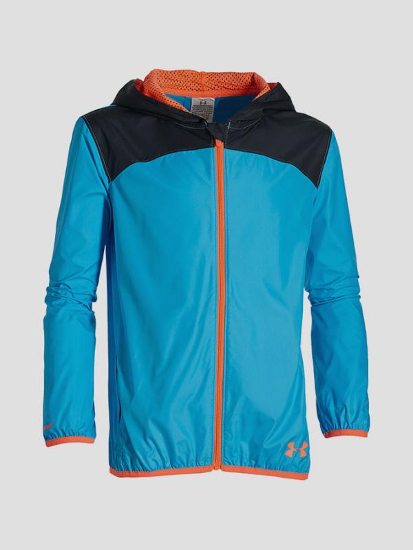 Mikina Under Armour HeatGear Fast Lane Packable Jacket Modrá