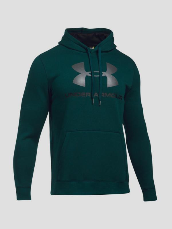Mikina Under Armour Rival Fitted Graphic Hoodie Zelená