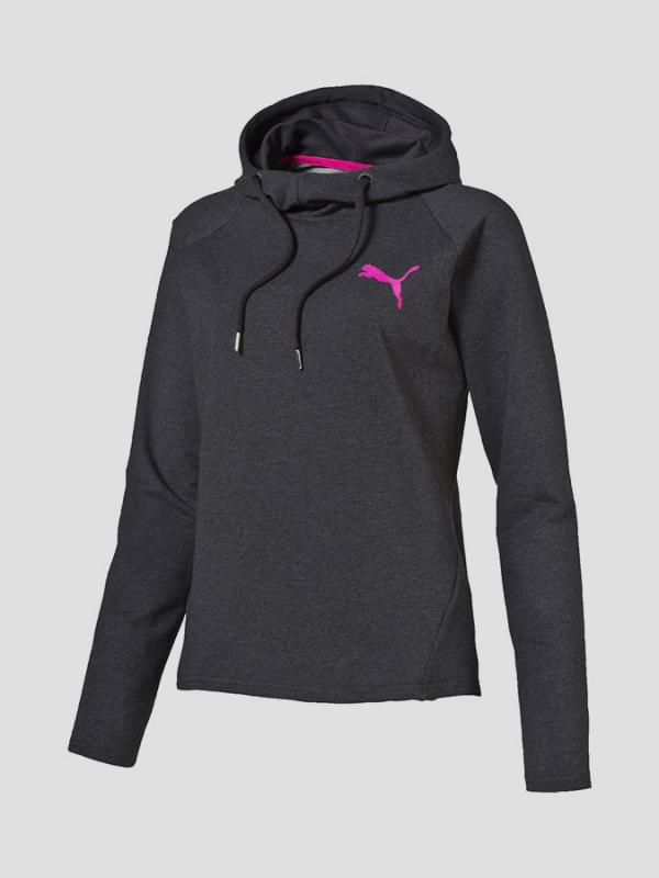 Mikina Puma ACTIVE ESS Hooded Cover up W D Černá
