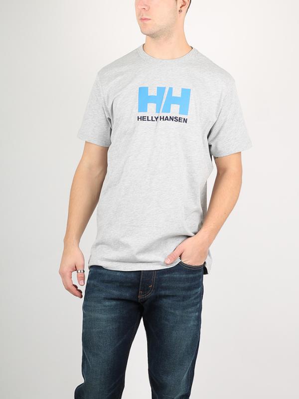 Tričko Helly Hansen LOGO T-SHIRT Šedá