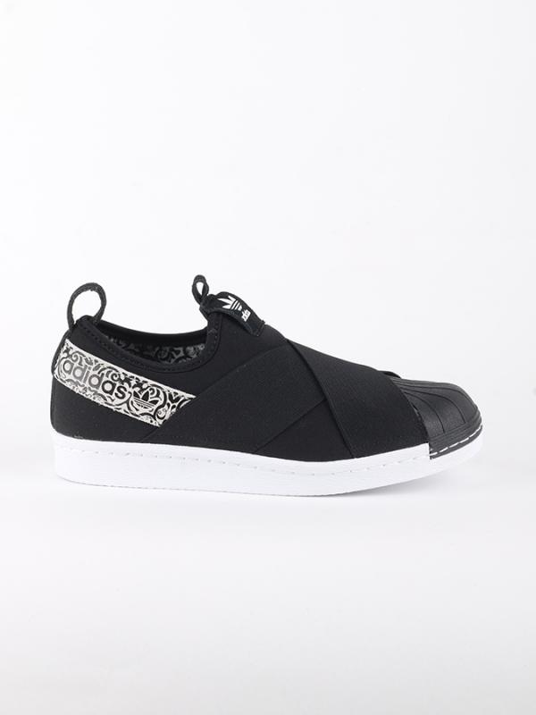 Boty adidas Originals SUPERSTAR SlipOn W Černá