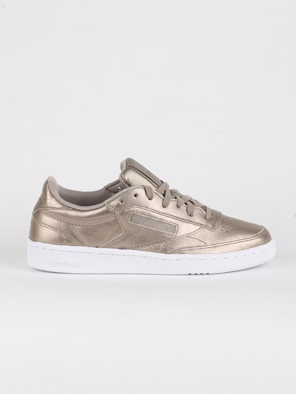 Boty Reebok CLUB C 85 MELTED METAL Stříbrná