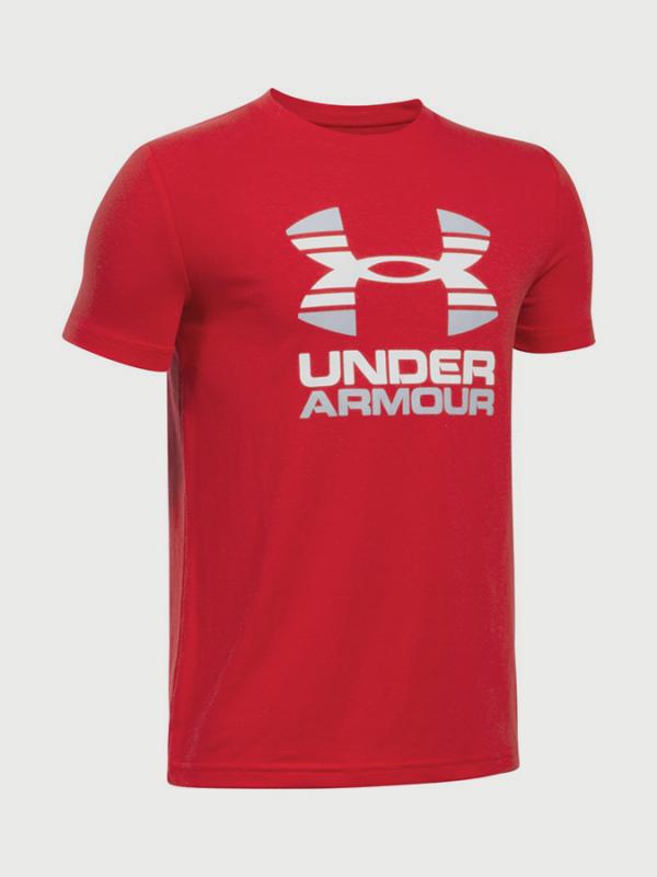 Tričko Under Armour Two Tone Logo SS T Červená