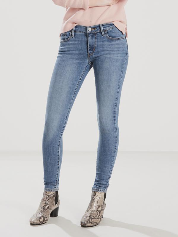 Džíny LEVI'S 710 Super Skinny Indigo Splash Modrá