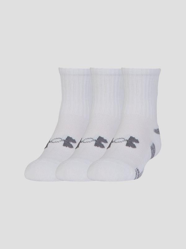 Ponožky Under Armour HeatGear 3 Pack Crew Bílá